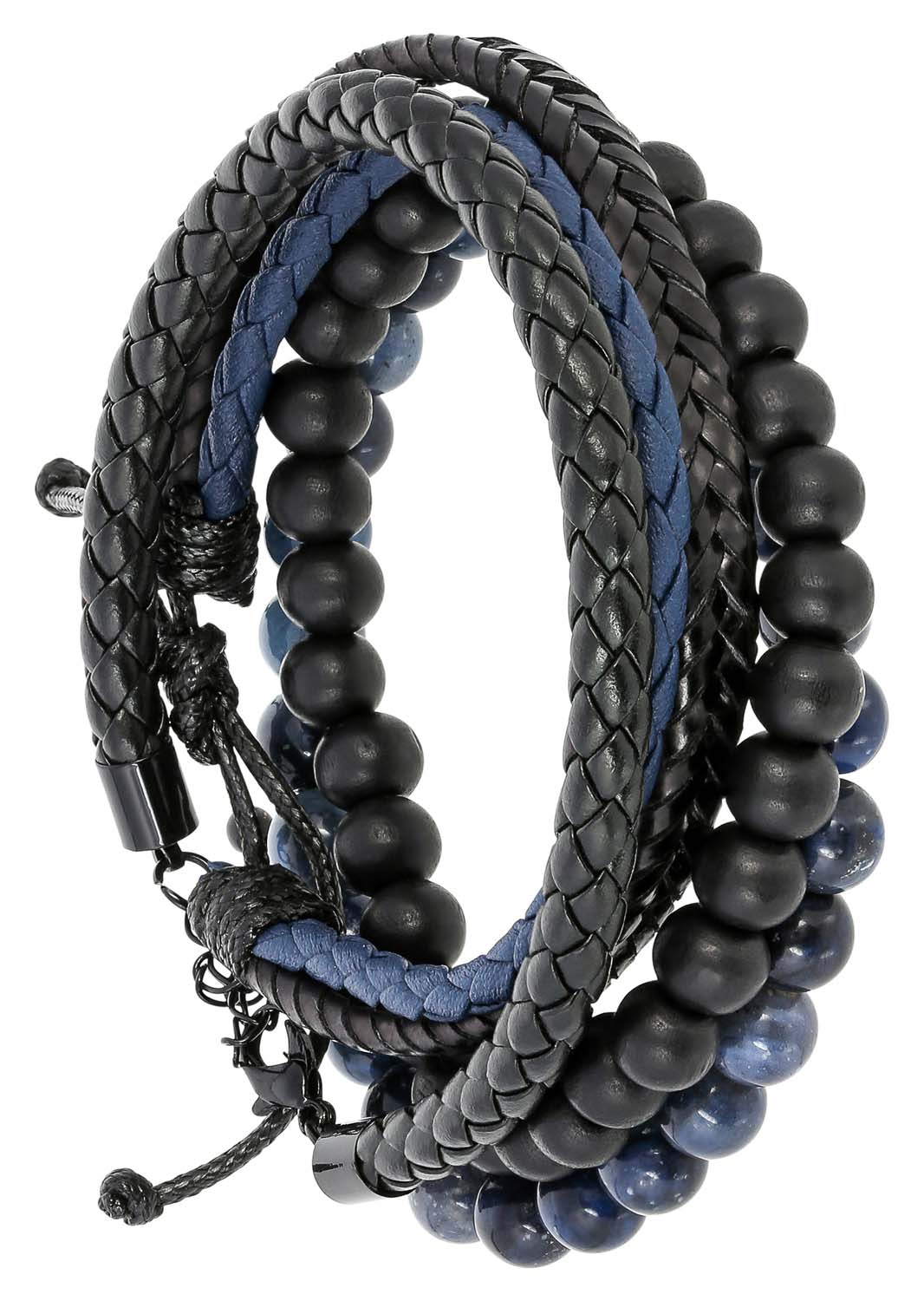 ArmbandSet Blue Leather online bei BIJOU BRIGITTE