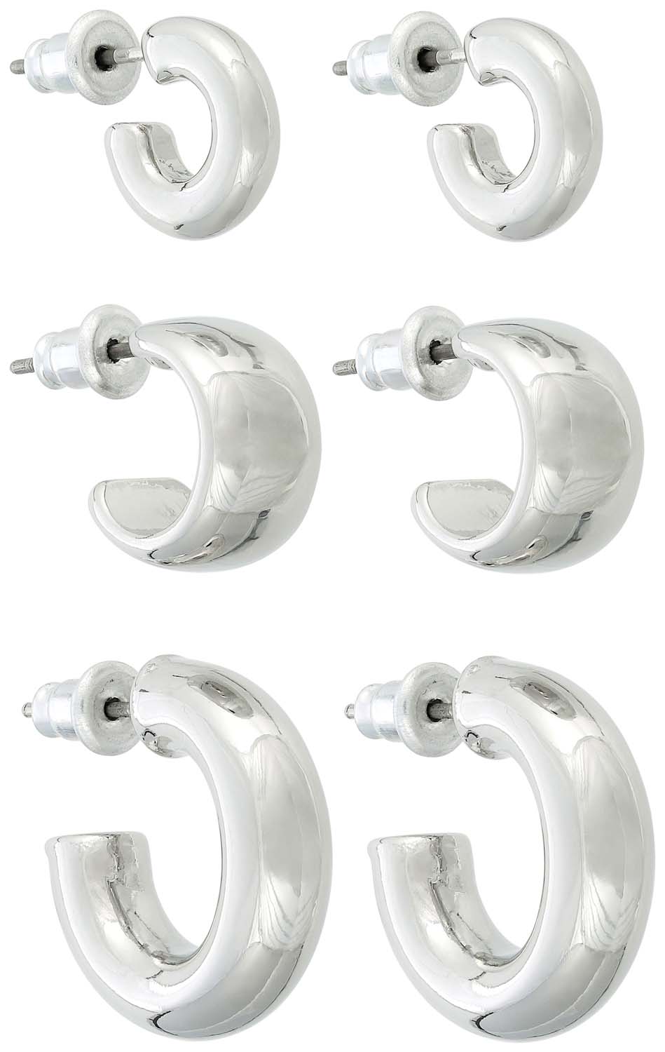 Creolen-Set - Classic Silver | online bei BIJOU BRIGITTE