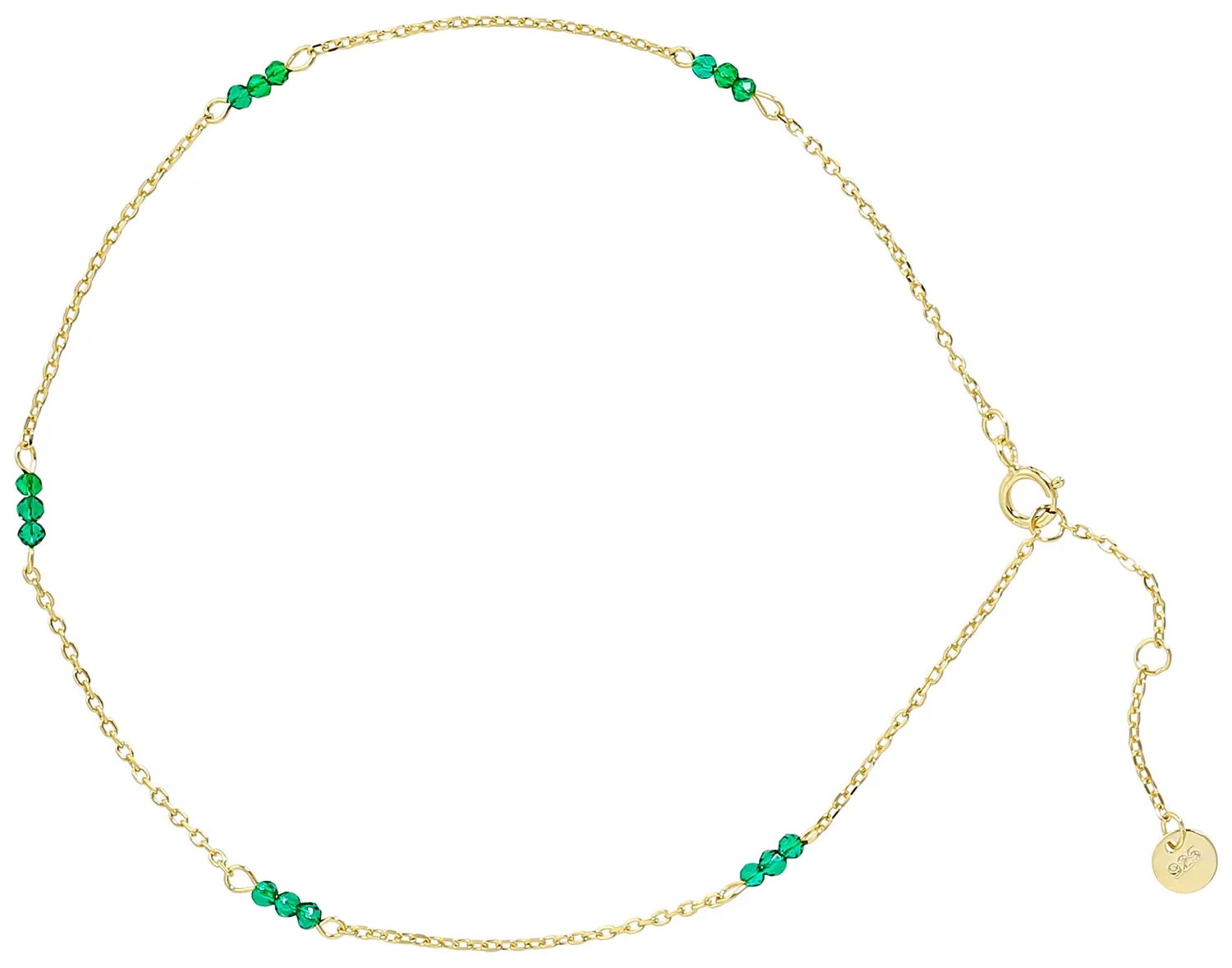 Bransoletka na kostki - Shiny Emerald