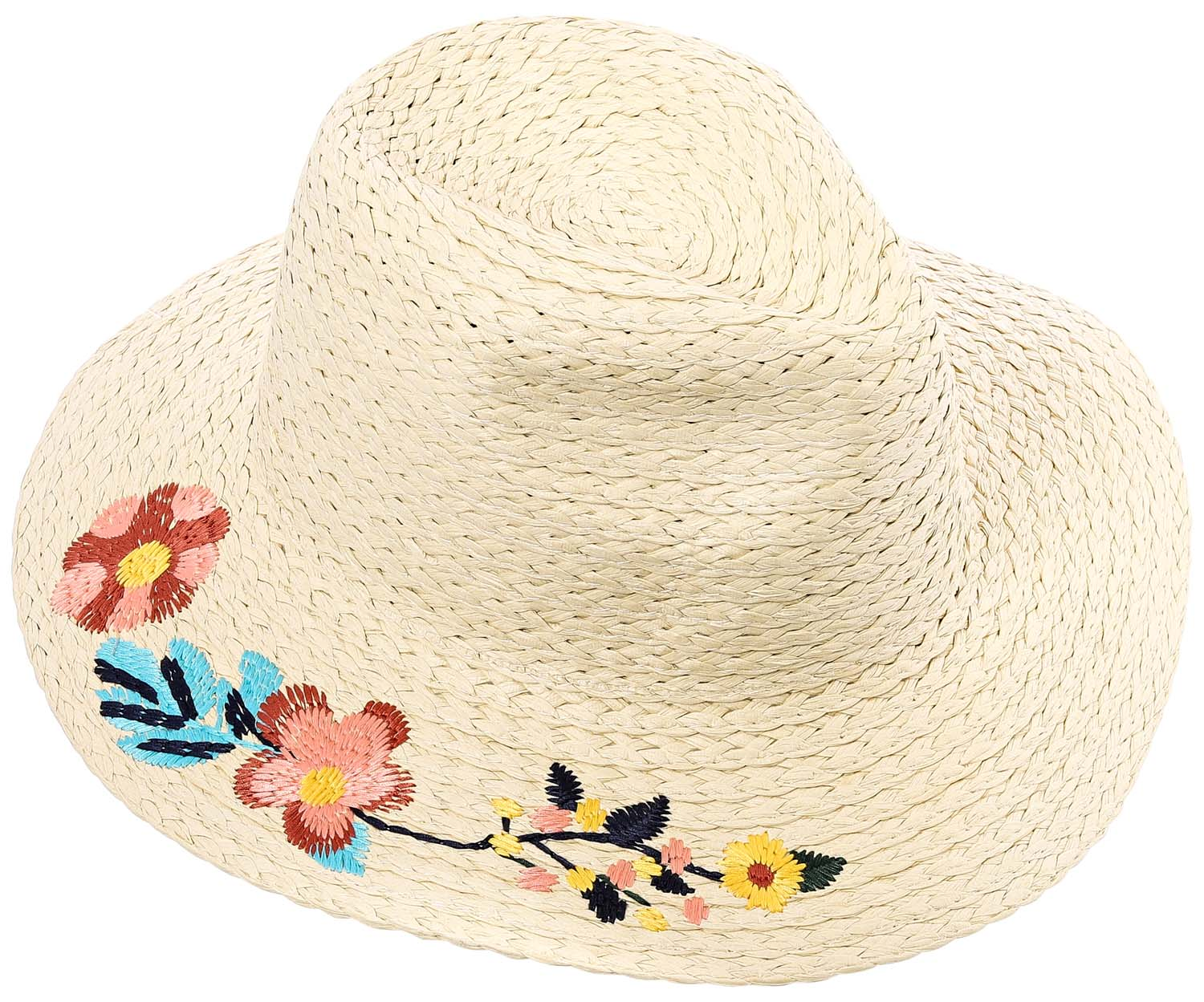 Sombrero - Floral Straw