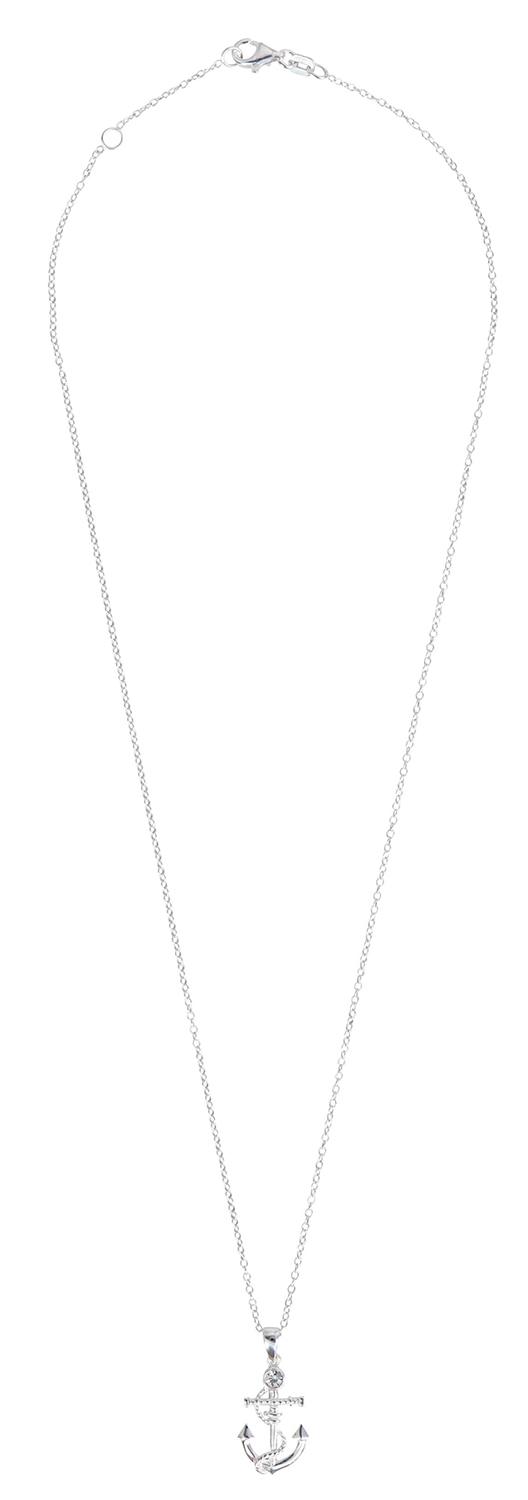 Necklace - Shiny Silver Anchor
