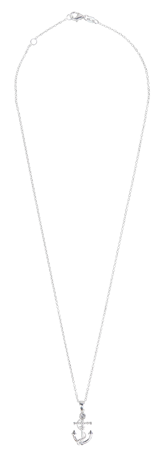 Necklace - Shiny Silver Anchor Necklace - Shiny Silver Anchor