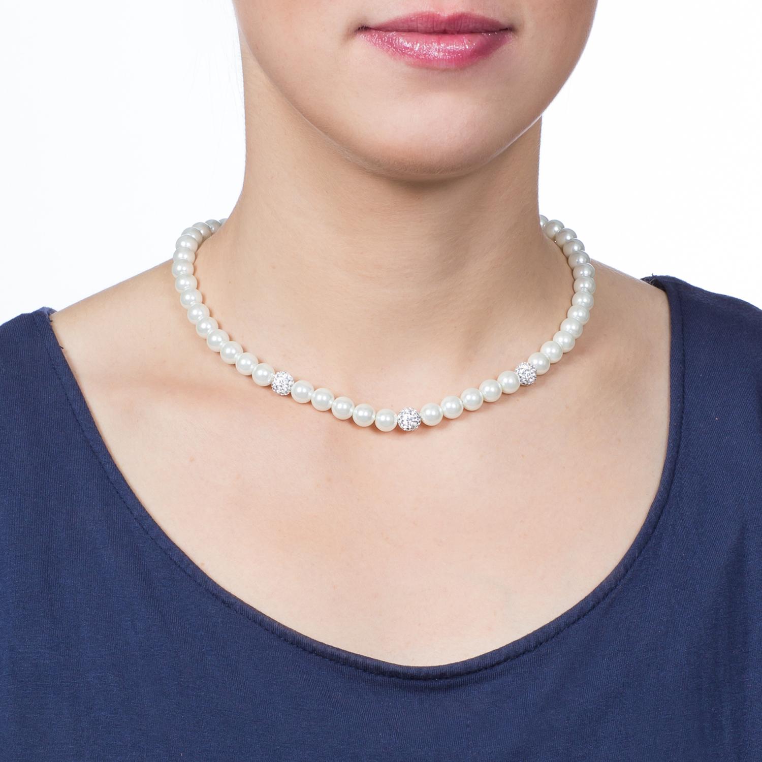 Necklace - Rhinestone Beads
