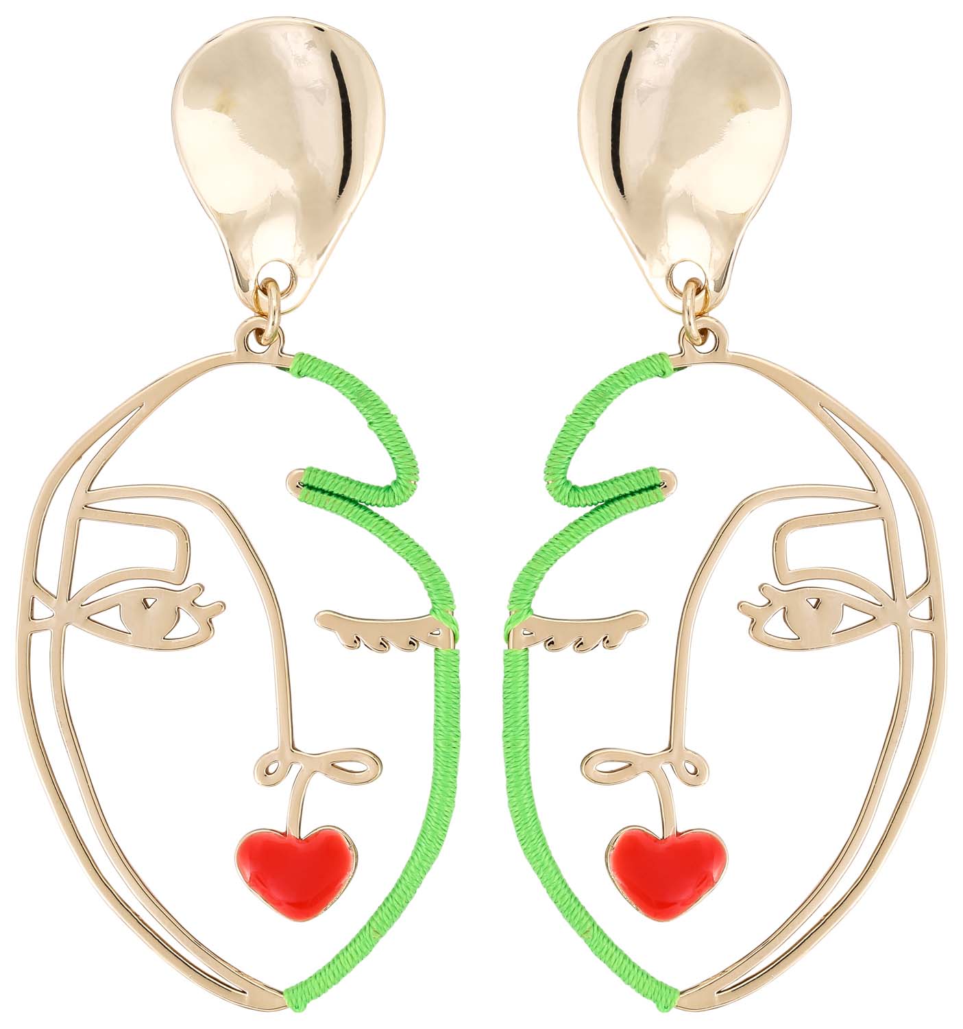Pendientes - Golden Face