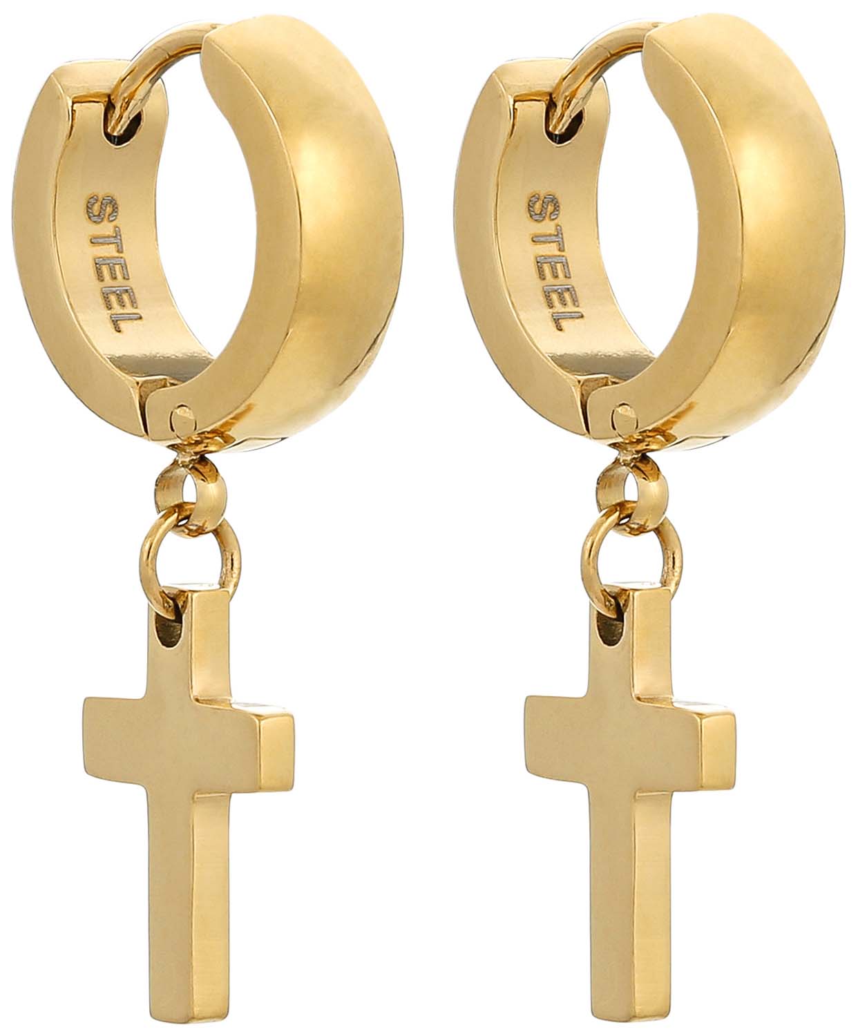 Aros para hombre - Gold Cross