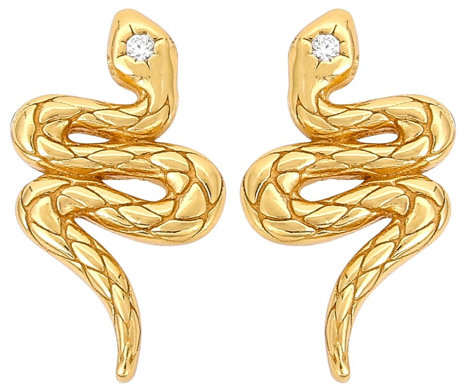 Boucles d'oreilles - Golden Snake