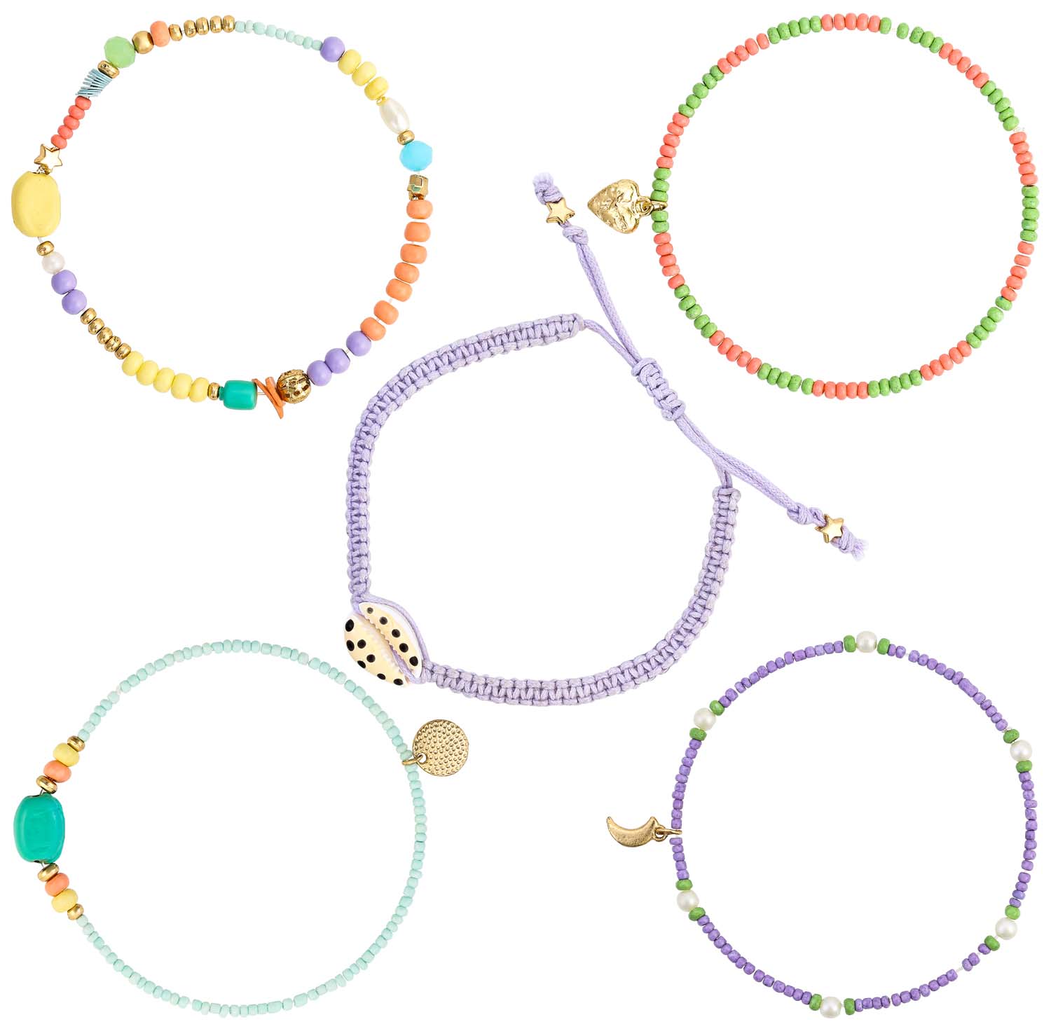 Set di braccialetti - Pastel Summer