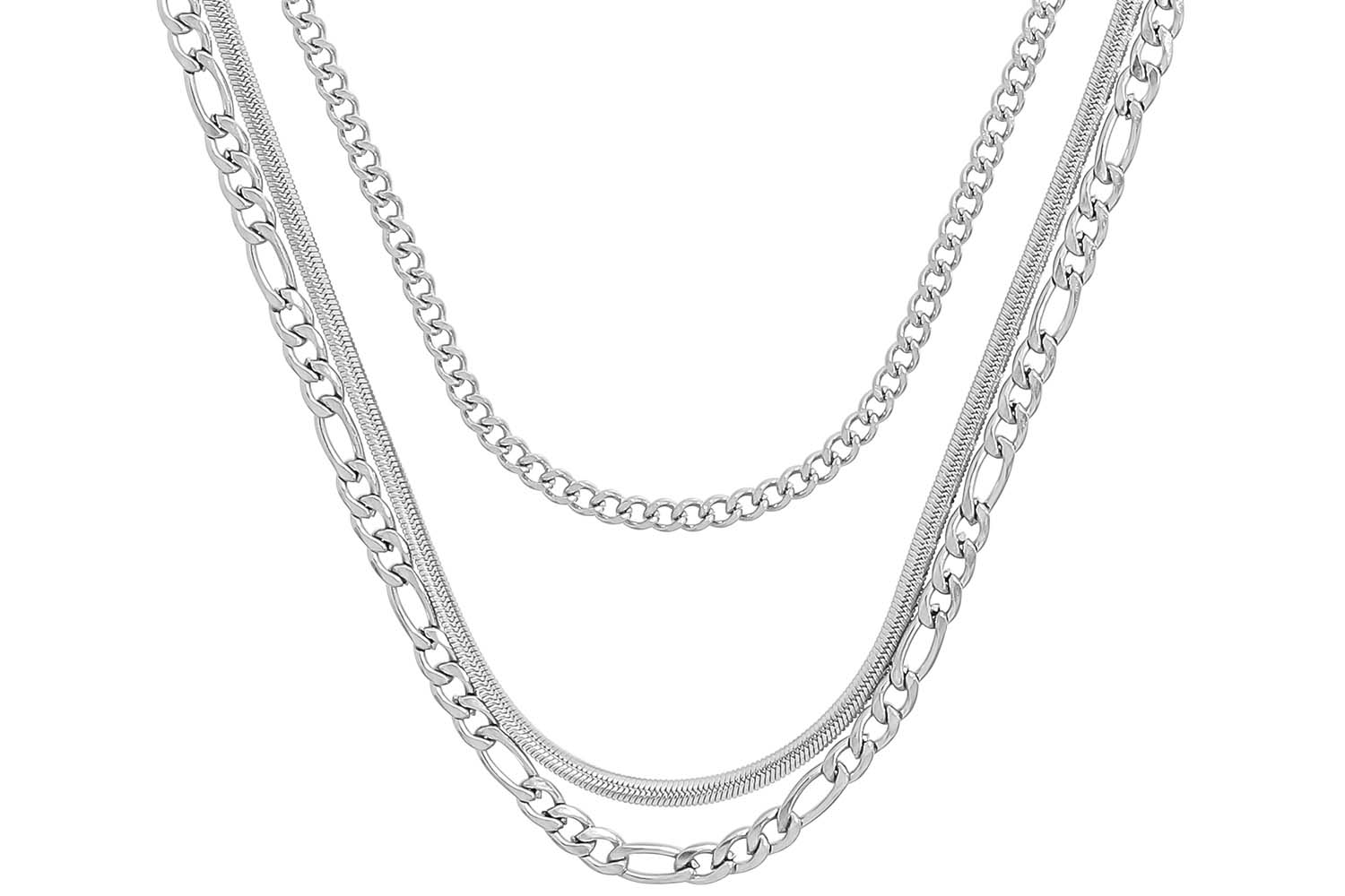 Layering Kette - Shiny Steel Layering Kette - Shiny Steel