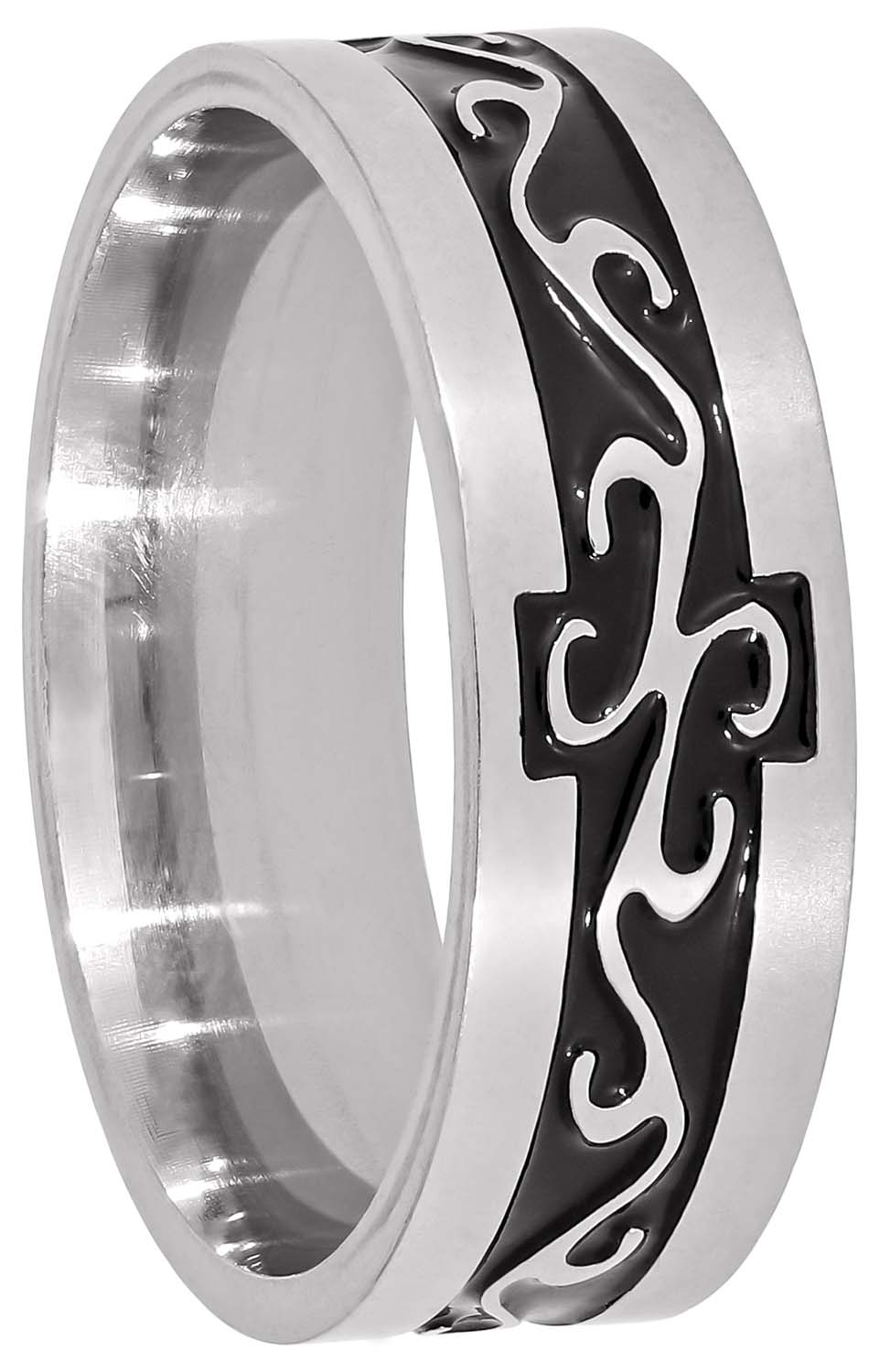 Herren Ring - Silver Black