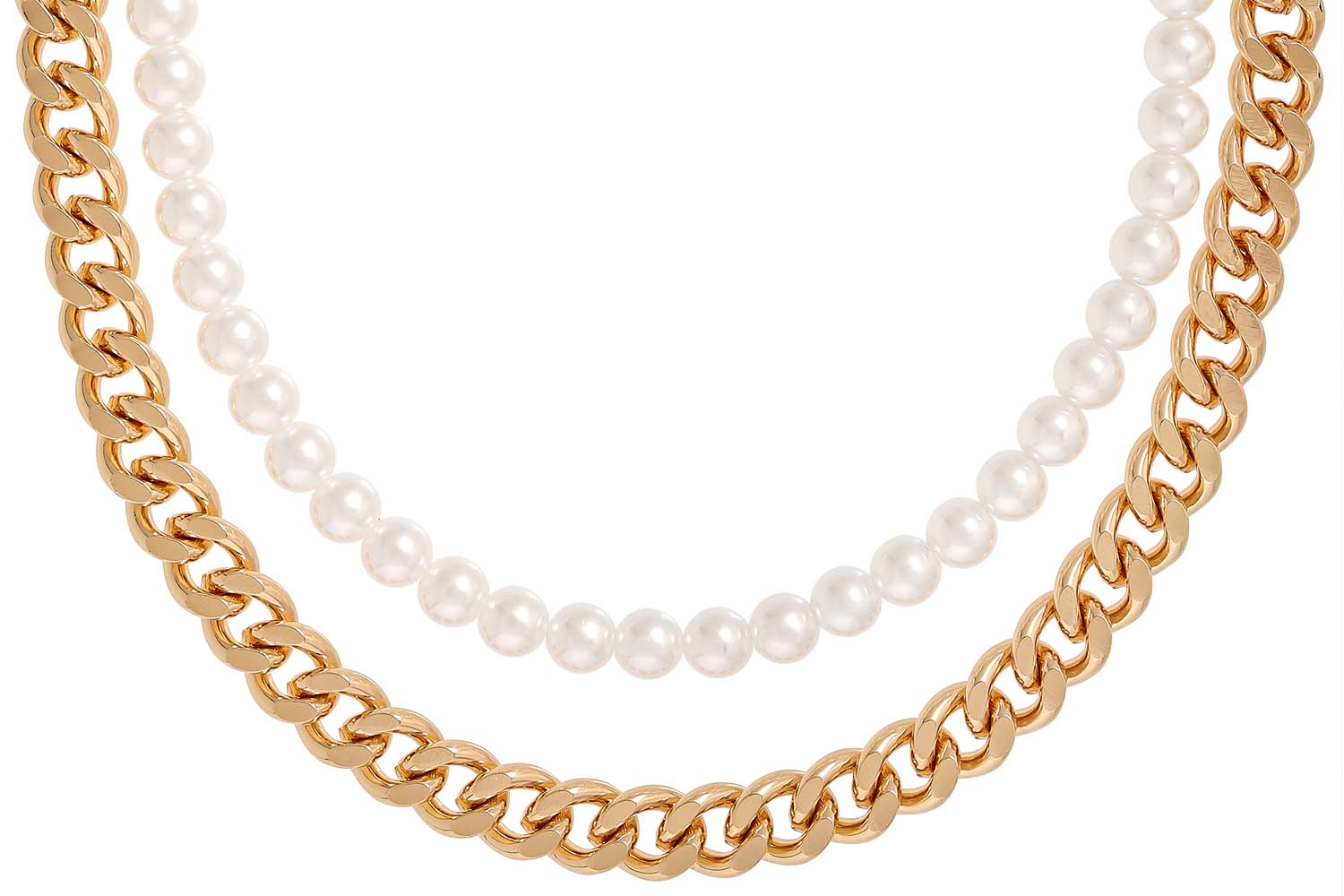 Set collane - Pearly Gold
