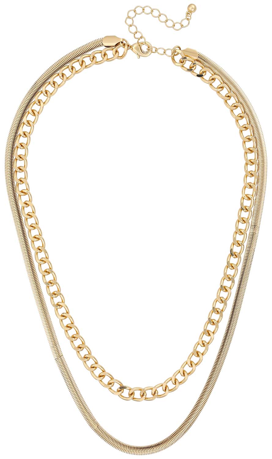 Layering ketting - Golden Elegance