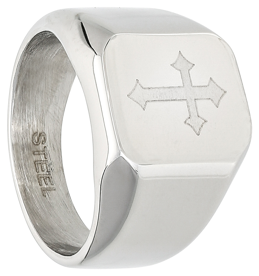 Bague pour hommes - White Cross