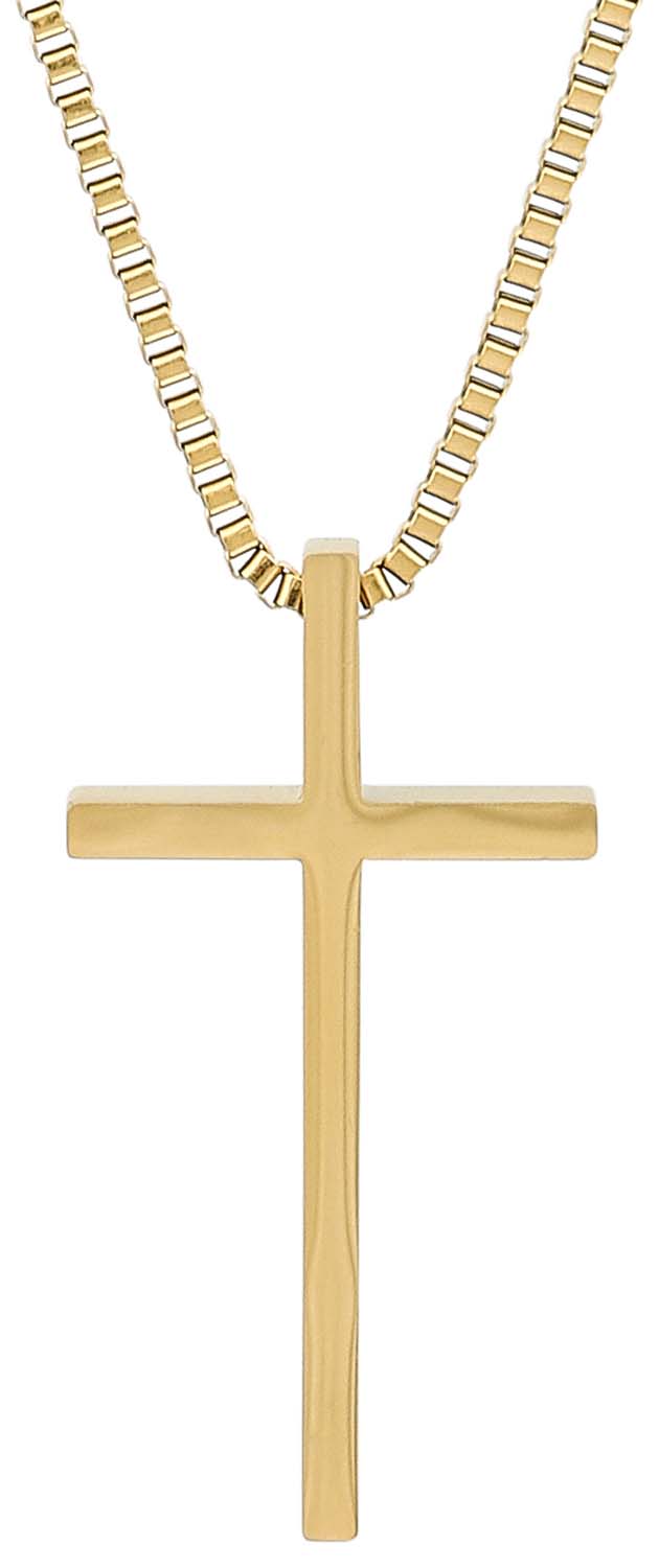 Herren Kette - Gold Cross