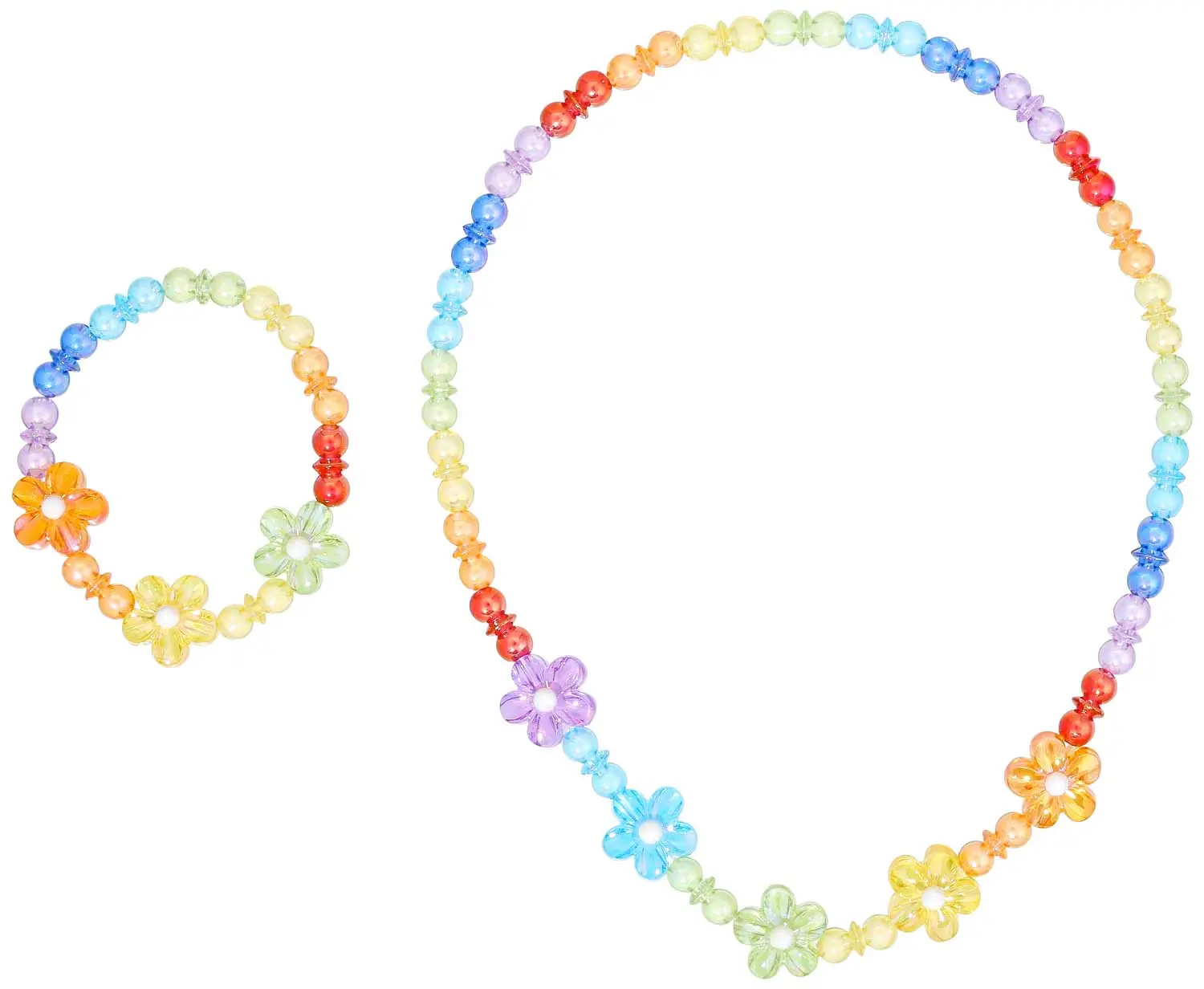 Set bisutería infantil - Rainbow Flowers