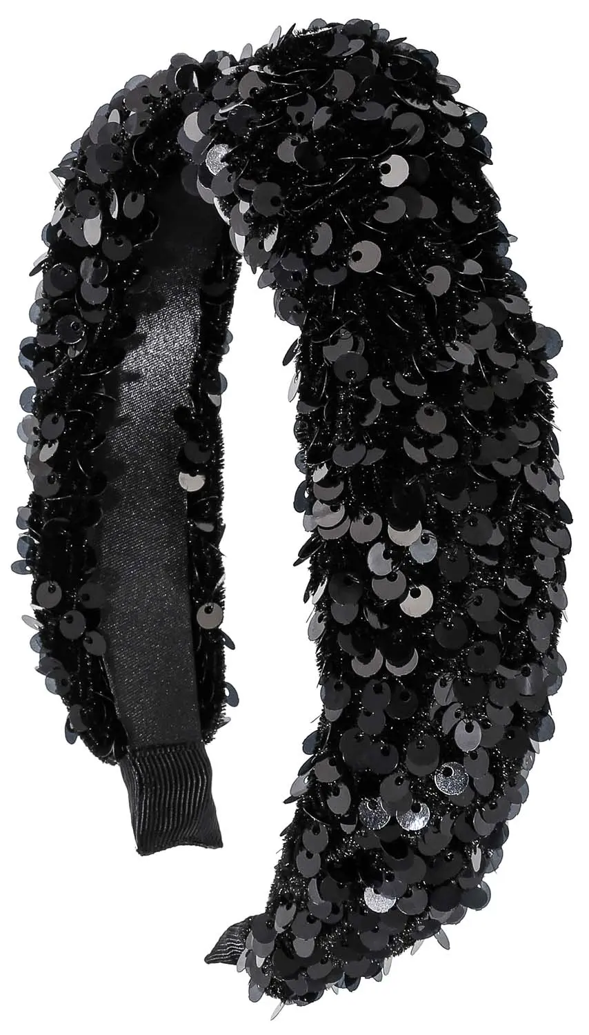 Haarband - Black Sequins