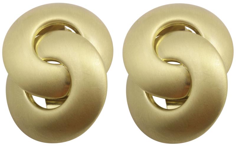 Boucles d'oreilles clips - Anneaux dorés Boucles d'oreilles clips - Anneaux dorés