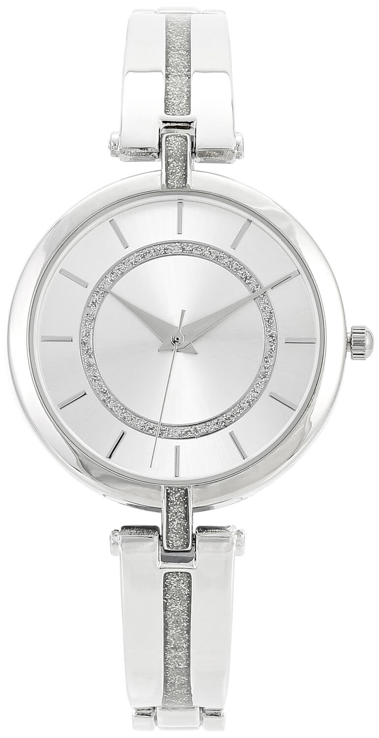 Horloge - Glitter Silver