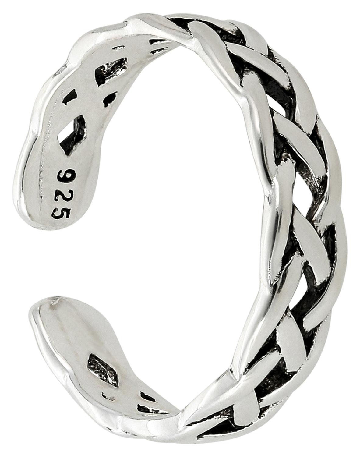 Bague d’orteil - Braided Silver