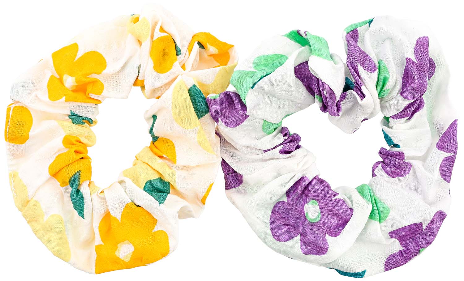 Haargummi-Set - Floral Print