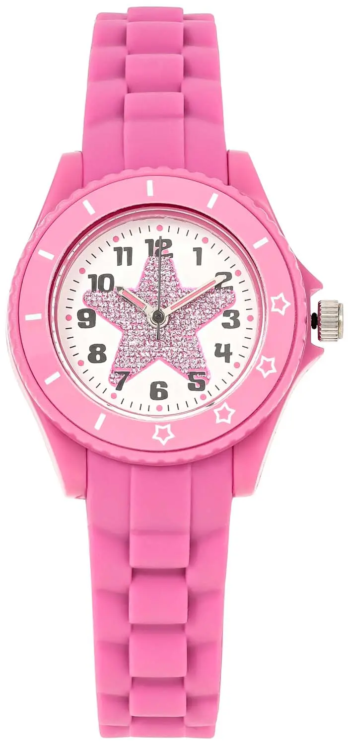 Kinder Uhr - Pink Star