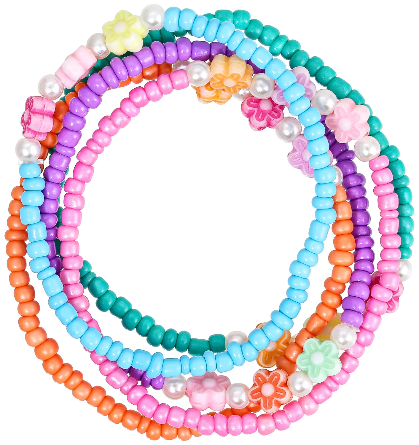 Set di braccialetti per bambini - Colorful Flowers