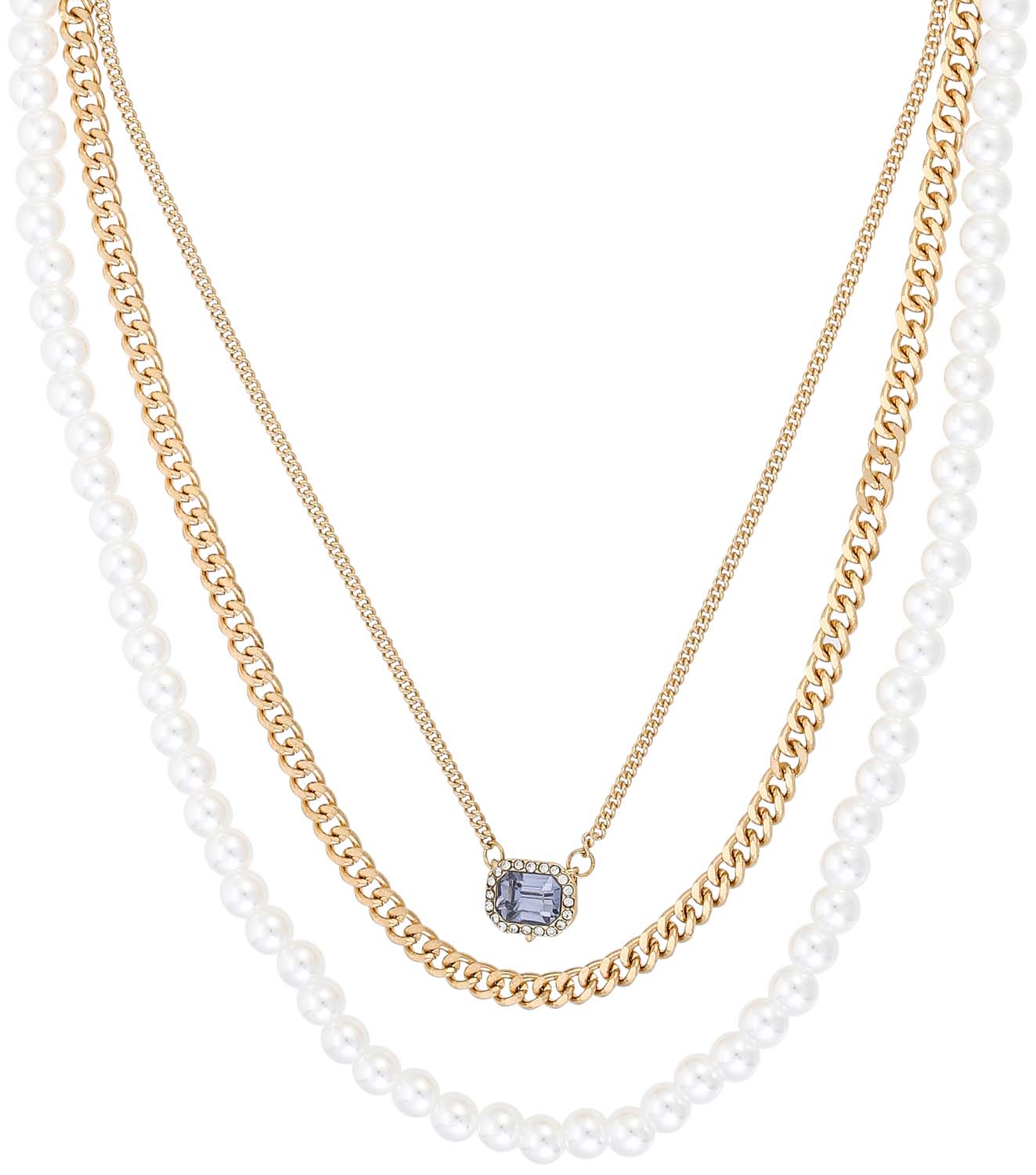 Layering ketting - Elegant Crystal