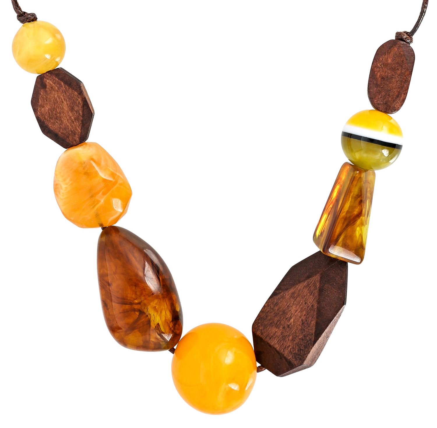 Collar - Wooden Gems