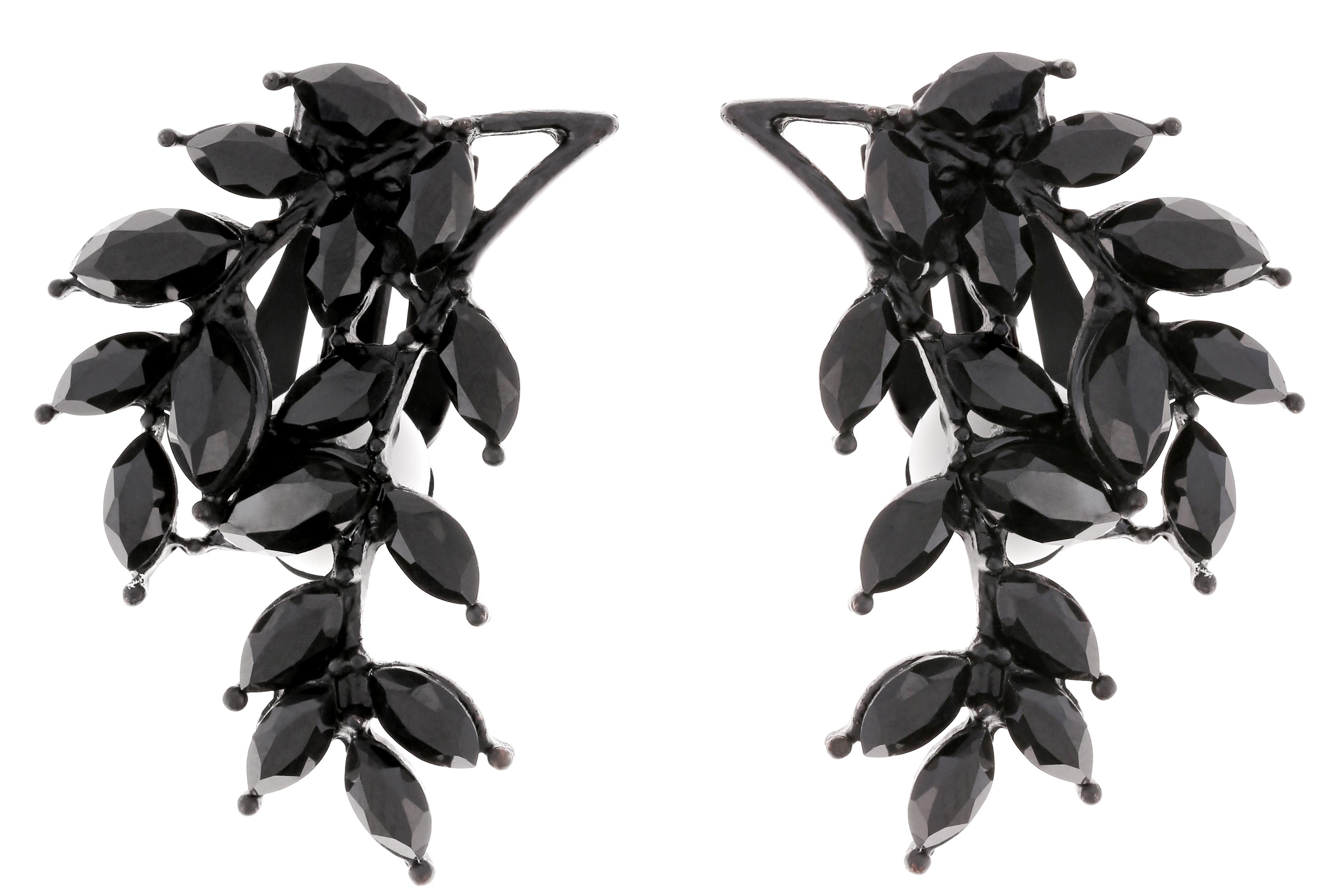 Pendientes de clip - Black Twig Pendientes de clip - Black Twig