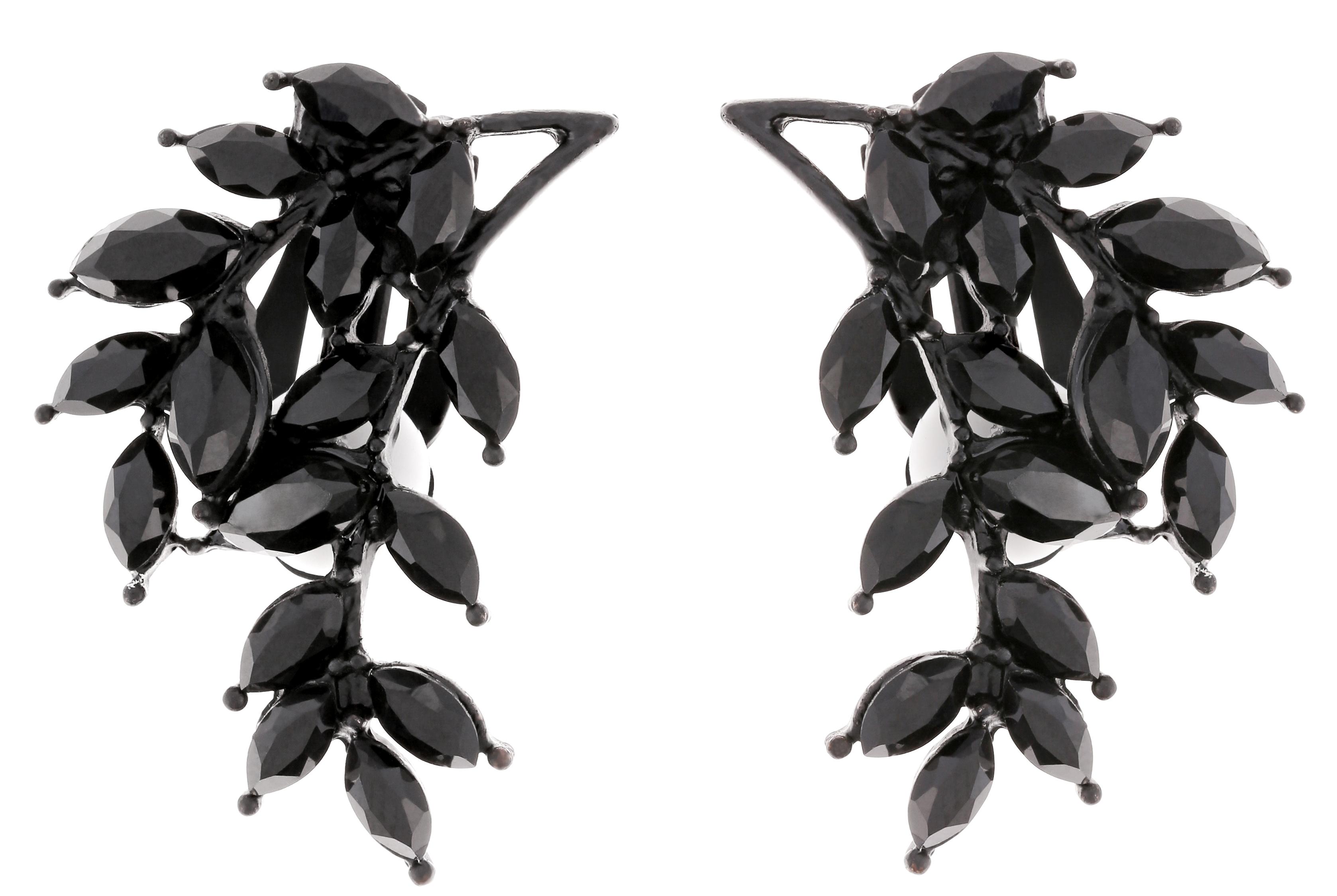 Boucles d'oreilles clips - Black Twig