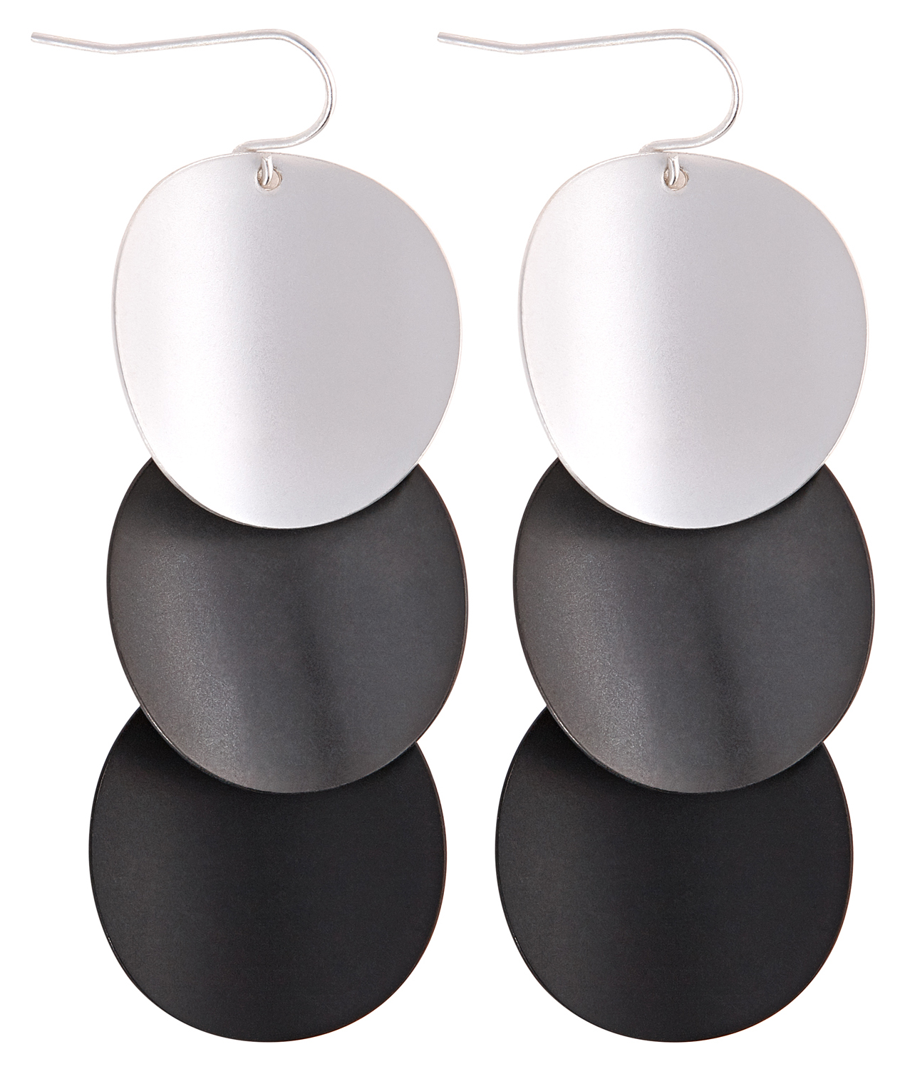 Boucles d'oreilles - Grey Circles