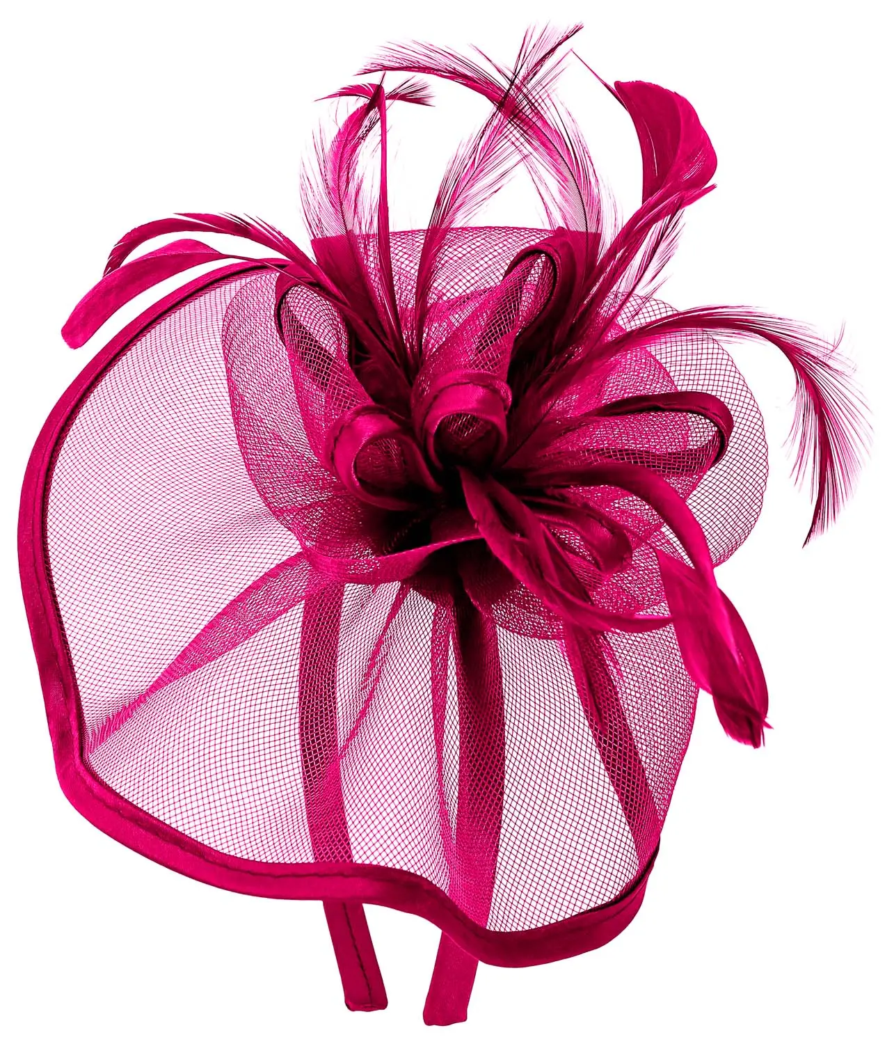 Fascinator - Pink Feathers
