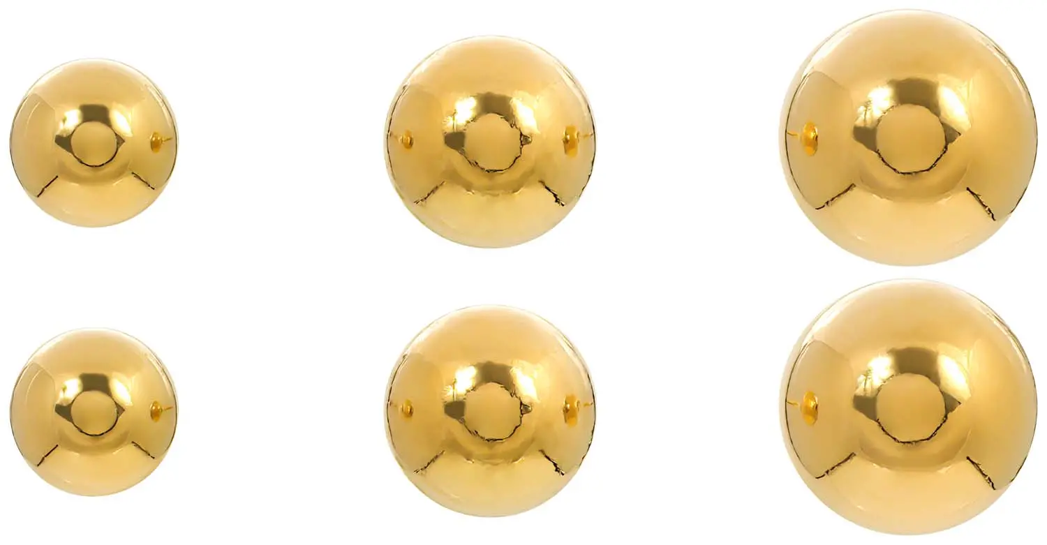 Set di orecchini a perno - Steel Globes