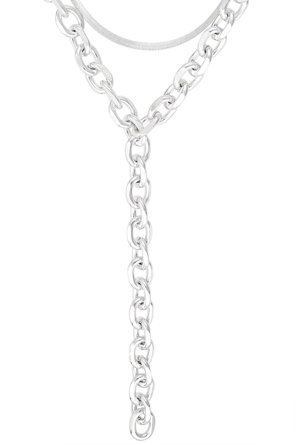 Collier multirangs - Pretty Silver