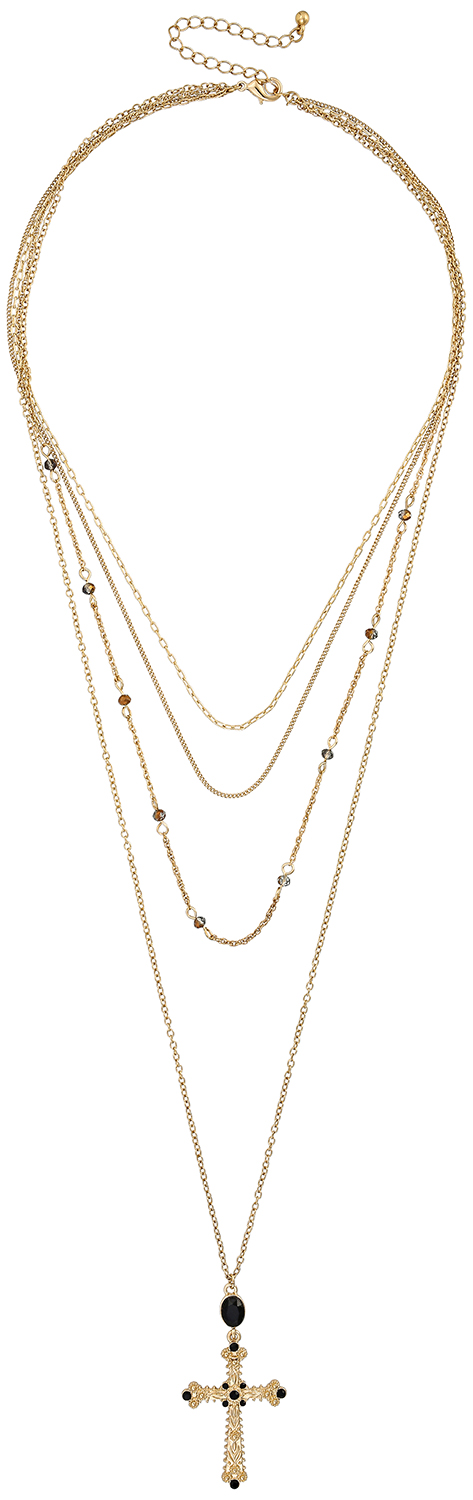 Layering Kette - Golden Cross Layering Kette - Golden Cross