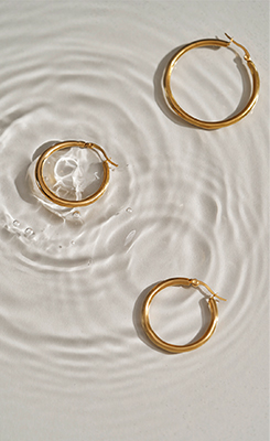 Zubehor, Ohrring, Schmuck, Gold