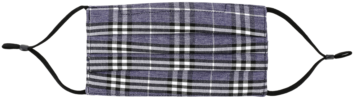 Mascarilla - Blue Checkered