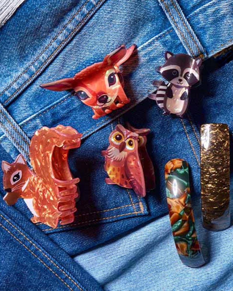 Tierfigur, Hundemotiv, Maskenclip, Tierholz, Kleidungsschmuck