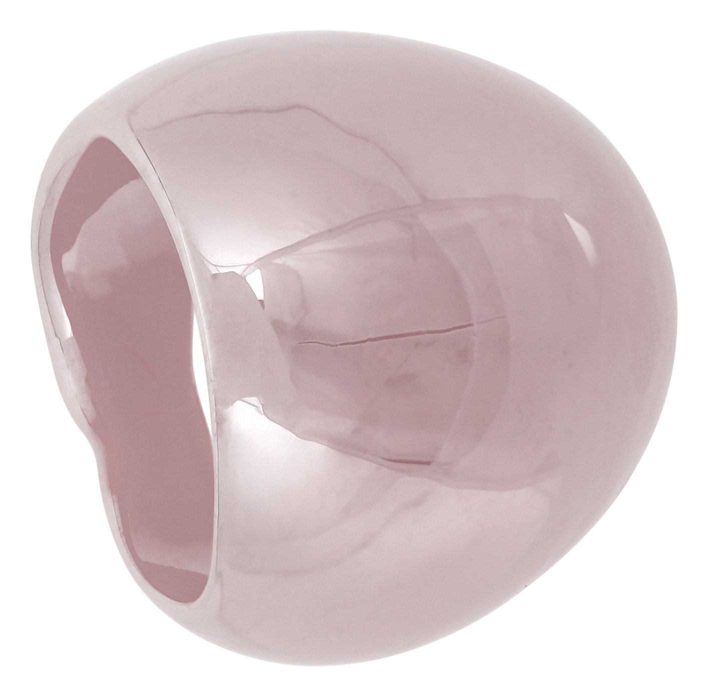 Ring, Rosa, Transluzent, Breite Ringschiene, Organische Form