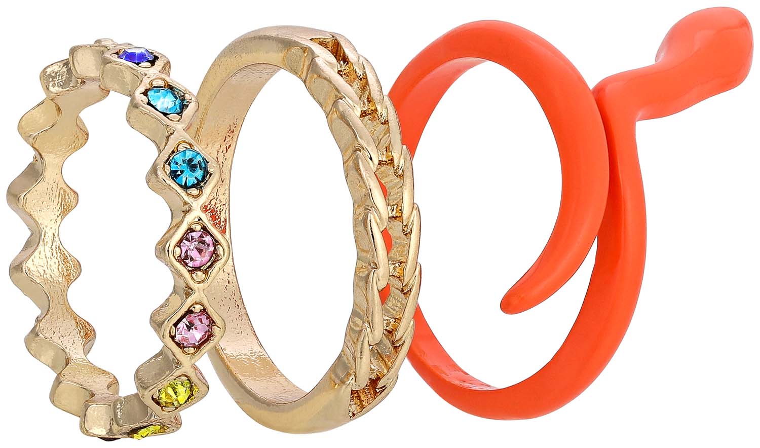 Ensemble de bagues - Orange Snake Ensemble de bagues - Orange Snake