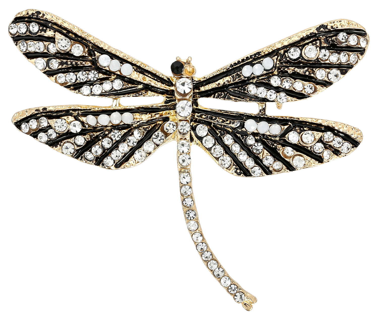 Brosche - Glitter Dragonfly