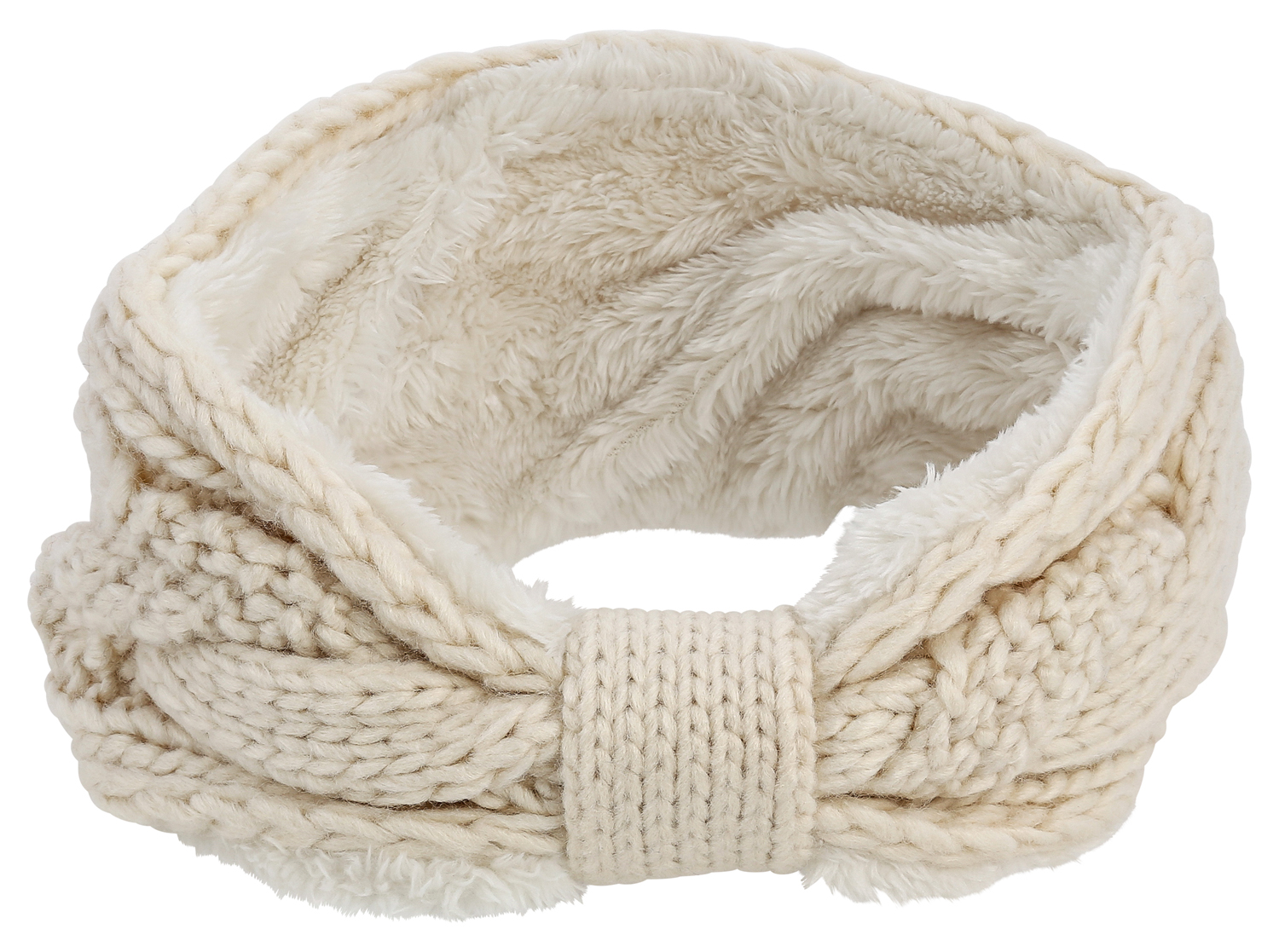 Stirnband - Creme Knit Stirnband - Creme Knit