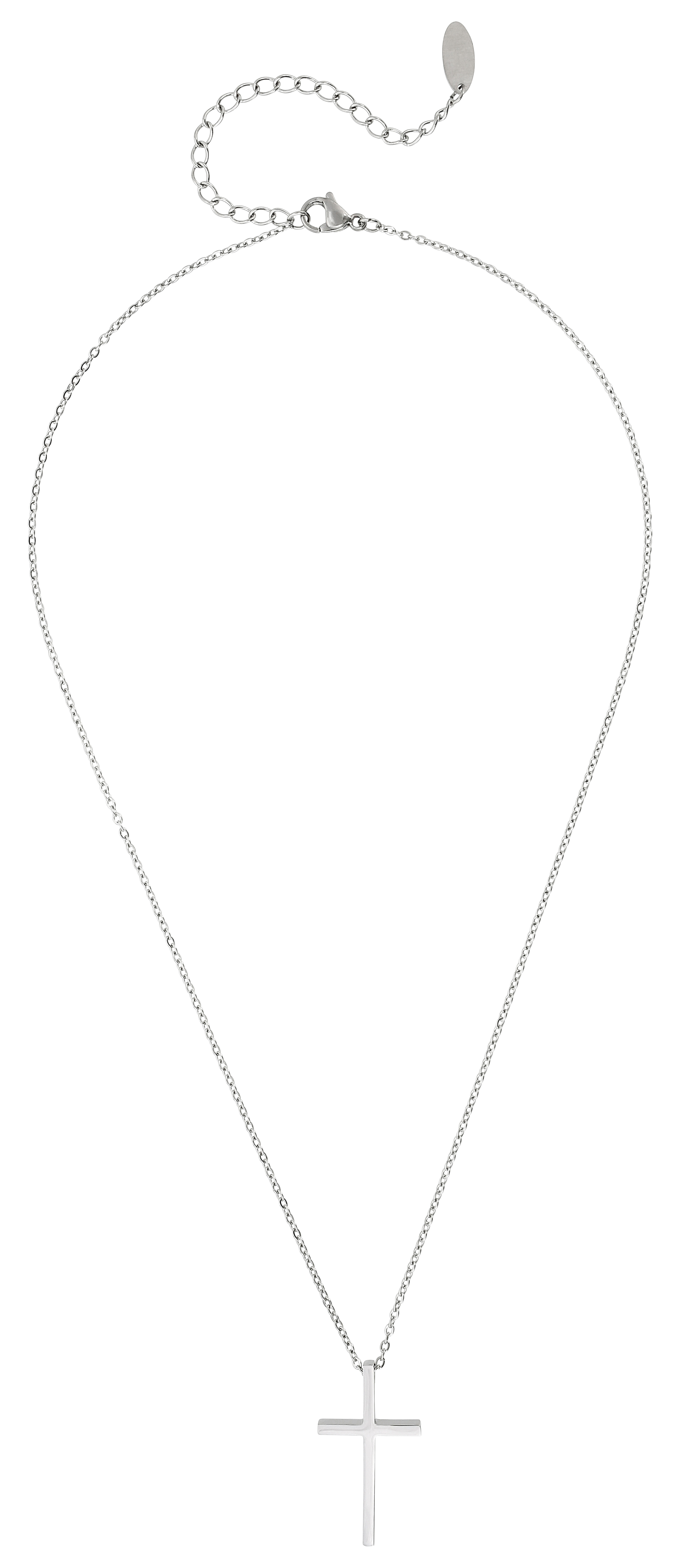 Kette, Silber, Kreuzanhänger, Gliederkette, Halskette