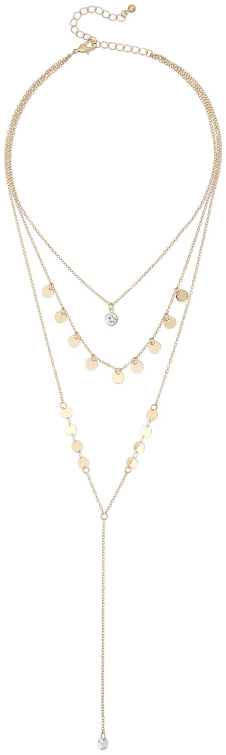 Collier multi-rangs - Golden Plates