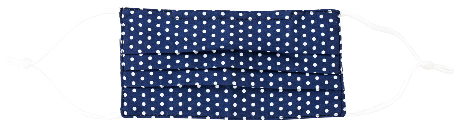 Mundbedeckung - Blue Dots
