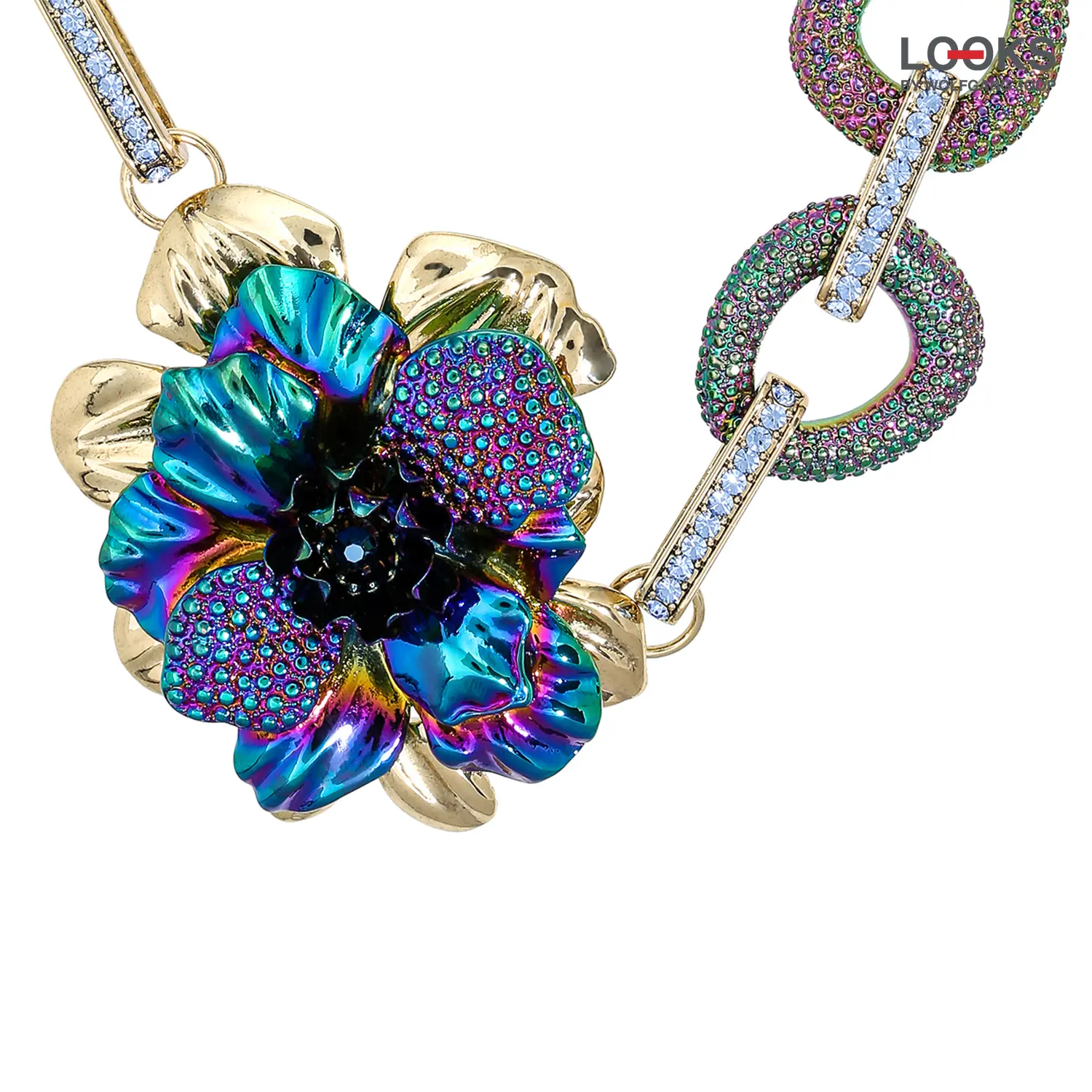Ketting - Holographic Flower