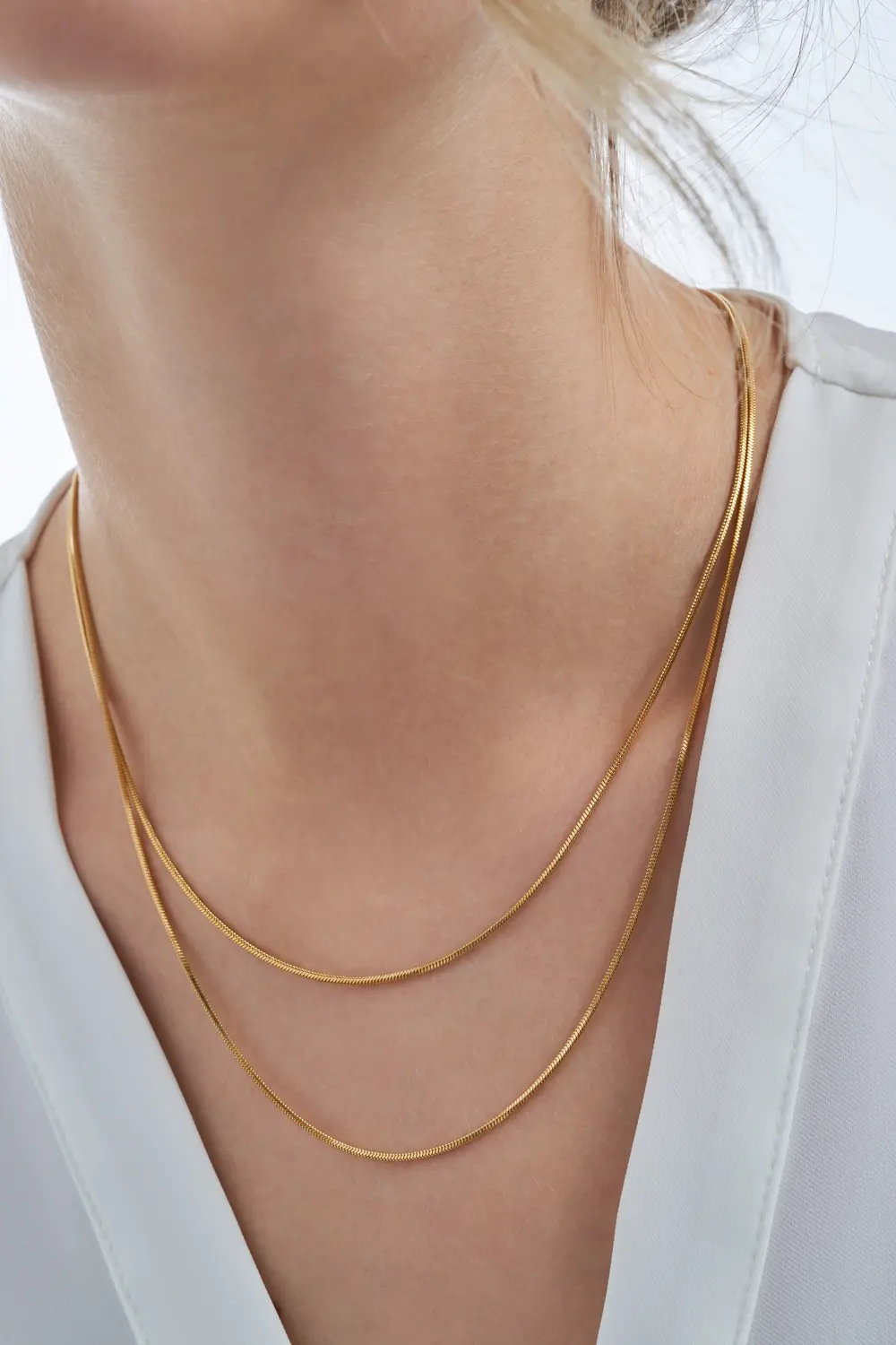 Layering Kette - Golden Rows
