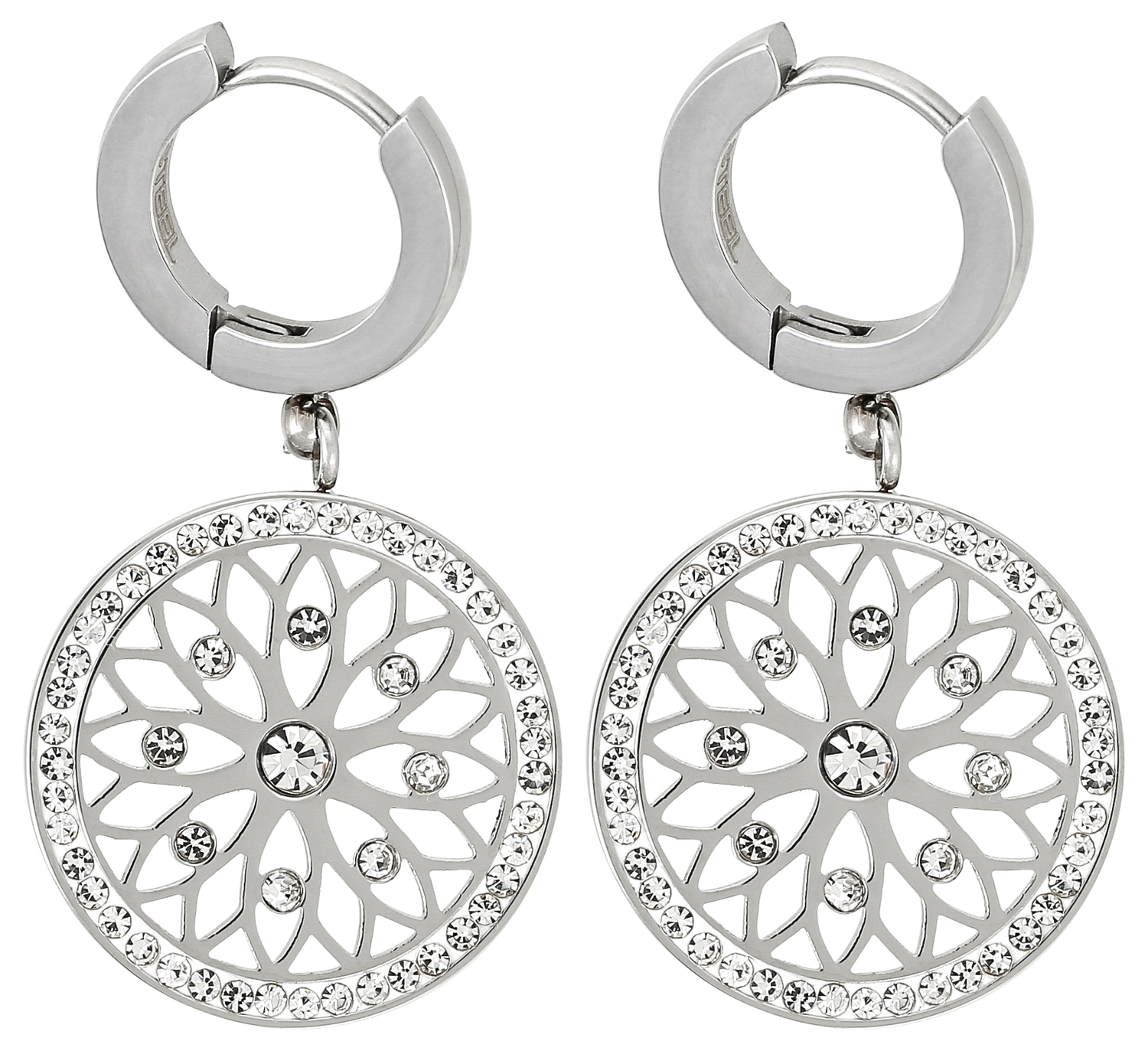 Boucles d'oreilles en acier inoxydable - Sweet Bloom