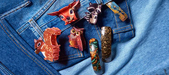 Kinderclip, Tieranhänger, Motorikclip, Jeansaccessoire, Rucksackanhänger