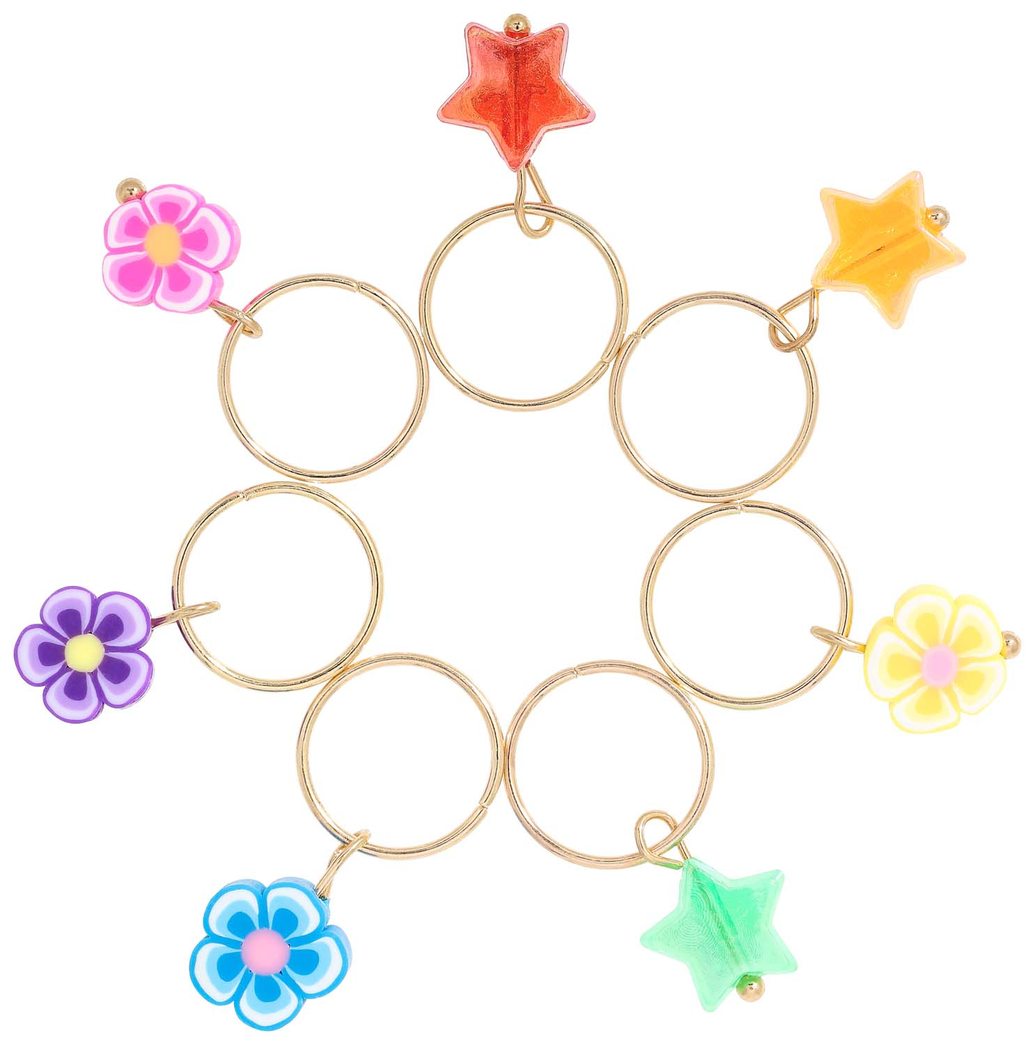 Haarspiralen-Set - Colorful Symbols