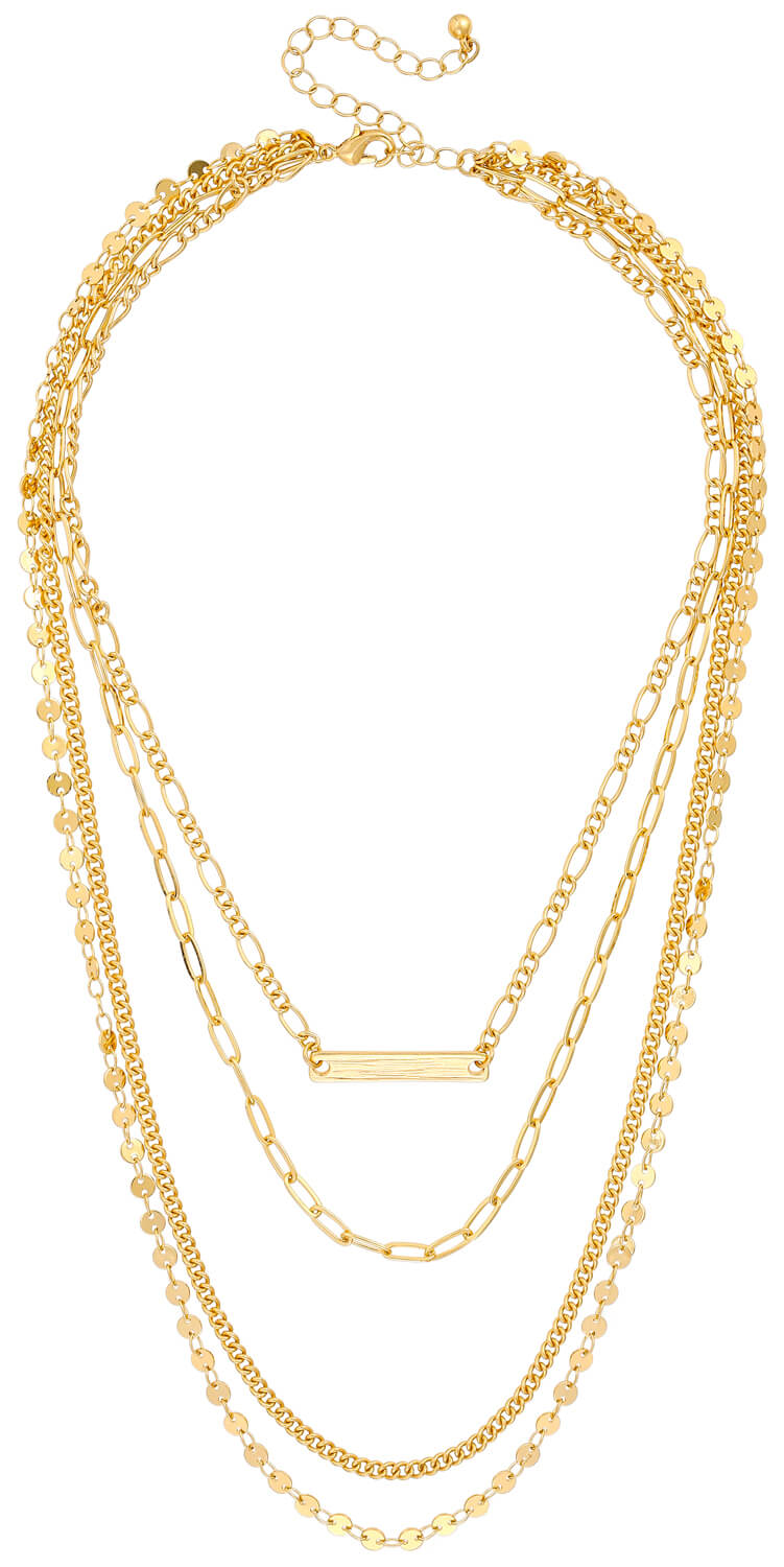 Collier multi-rangs - Various Gold